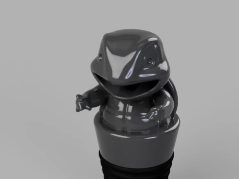 Wine Bottle Stopper 3D Model