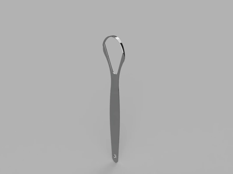 Tongue Scraper 3D Model .c4d .max .obj .3ds .fbx .stl .blend 