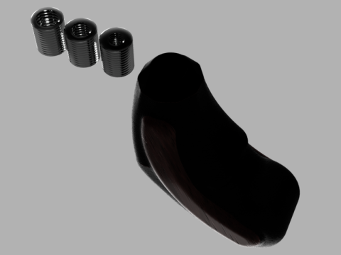 Gear Shift Knob with Adapters 3D Model