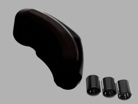 Gear Shift Knob with Adapters 3D Model