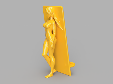 Woman-Shaped Phone Stand 3D Model