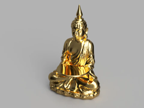 Buddha Candle Holder 3D Model