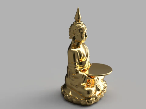 Buddha Candle Holder 3D Model