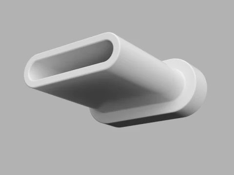 USB Type-C Dust Cover 3D Model