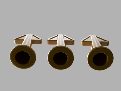 3-Piece Caulking Nozzle Set 3D मॉडल