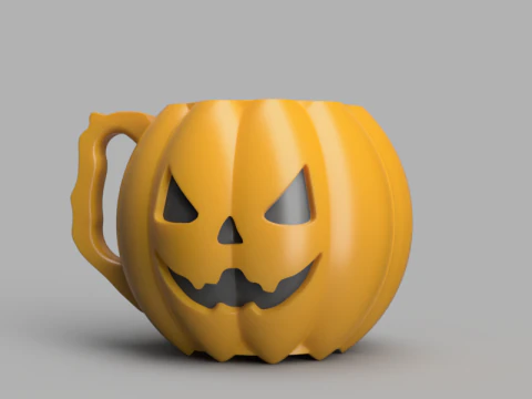 할로윈 머그잔 3D 모델