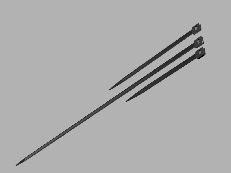 Cable Tie 3D Model .c4d .max .obj .3ds .fbx .stl .blend 