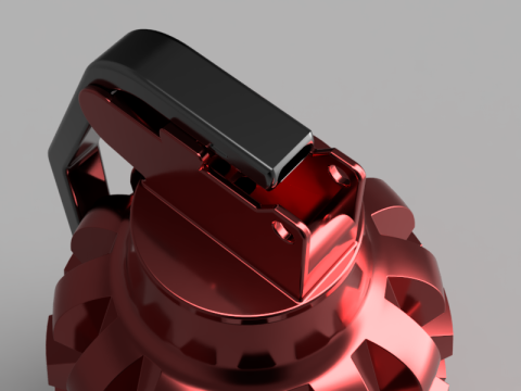 Grenade-shaped Bottle Modelo 3D