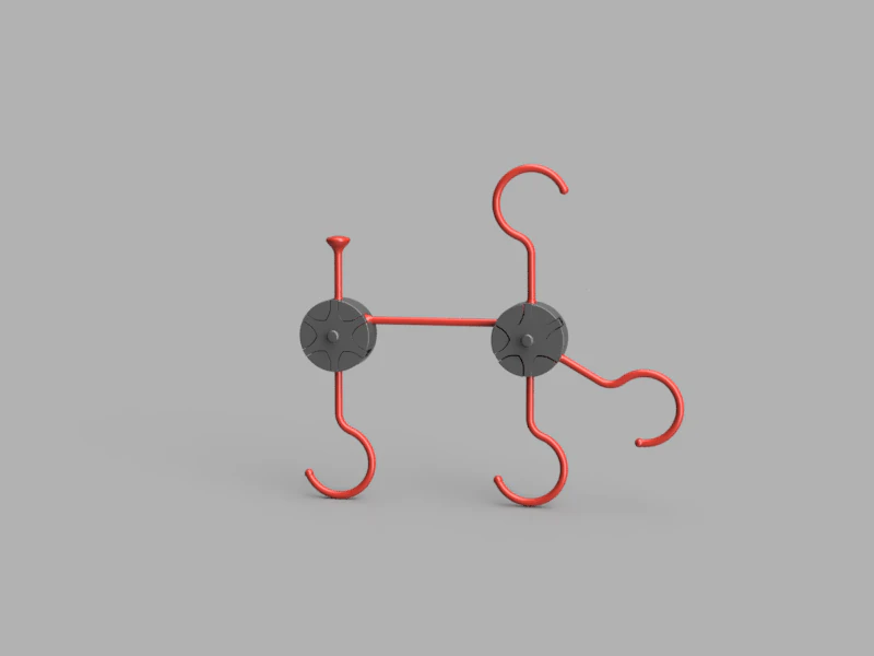 Модульна нескінченна система вішалок 3D Модель .c4d .max .obj .3ds .fbx .stl .blend 