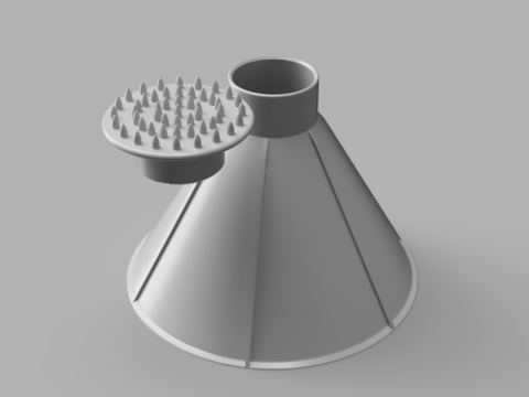 Magic Ice Scraper and Funnel 3D Model