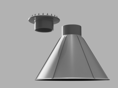 Magic Ice Scraper and Funnel 3D Model