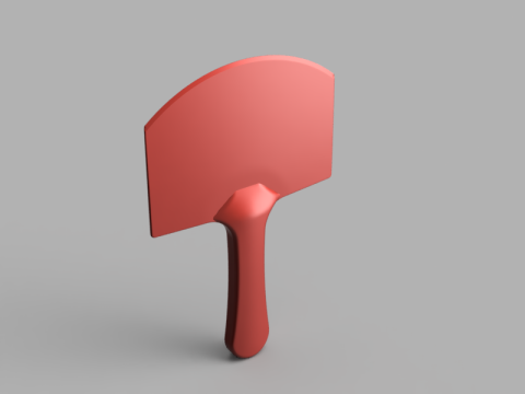 Ergonomic Paddle Spatula 3D मॉडल