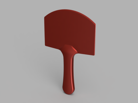Ergonomic Paddle Spatula 3D 모델