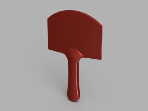 Ergonomic Paddle Spatula 3D Model