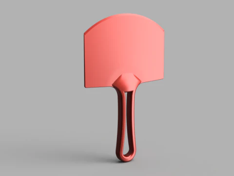 Ergonomic Paddle Spatula 3D Model
