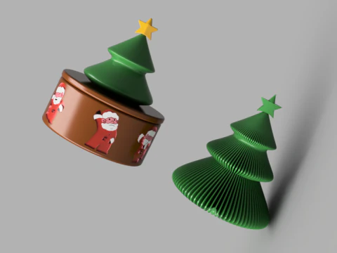 Spiral Christmas Tree 3D Model