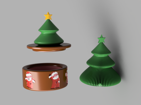 Spiral Christmas Tree Modelo 3D