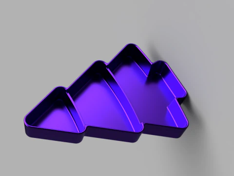 Christmas Tree Serving Tray 3D Model