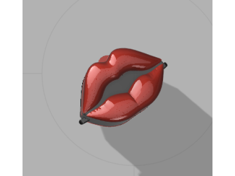 Lips-Shaped Purse 3D Модель