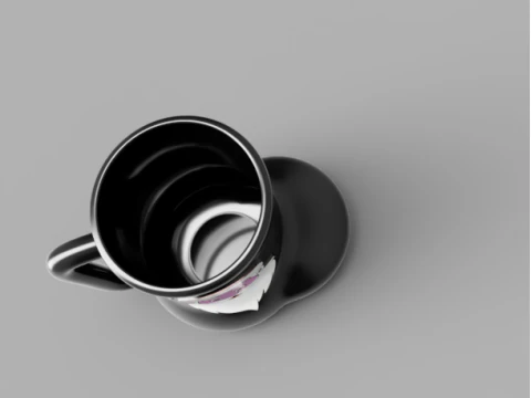 Santa Boot Mug 3D Model