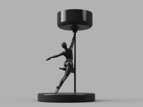 Dancer Aroma Candle Holder Modello 3D