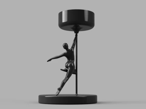 Dancer Aroma Candle Holder 3D Model