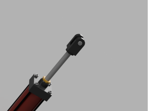 Hydraulic Cylinder 3D Model