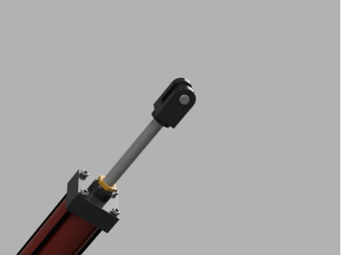 Hydraulic Cylinder 3D Model
