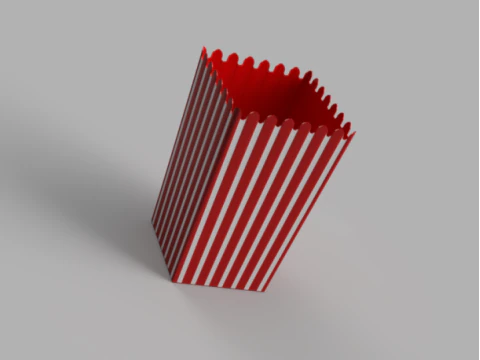 Popcorncontainer 3D Model
