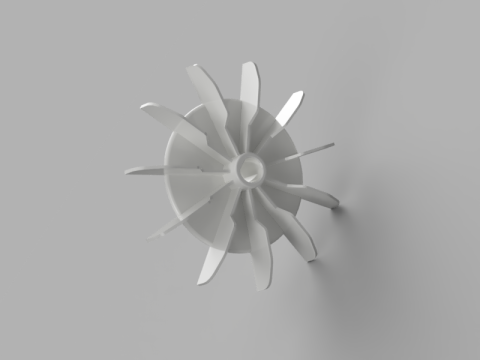 Engine Turbine Rotor Modelo 3D