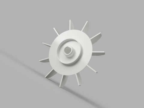 Engine Turbine Rotor Modelo 3D