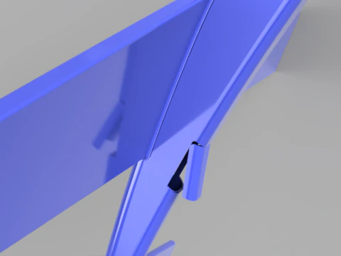 Aereo con cabina di pilotaggio apribile Modello 3D
