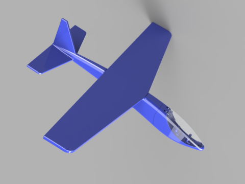 Openable Cockpit Plane 3D 模型