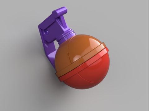 Gift Grenade Ornament 3Dモデル