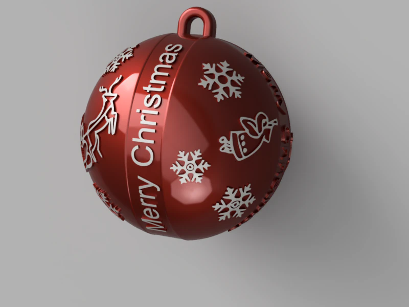 Ornamento della pallina di Natale Modello 3D .c4d .max .obj .3ds .fbx .stl .blend 