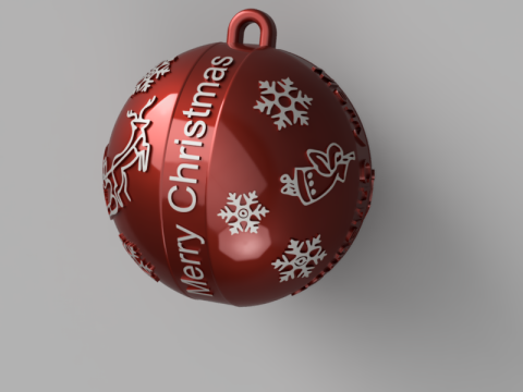 Christmas Bauble Ornament Modelo 3D