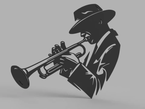 Musical Theme Wall Decor Collection 3D Model
