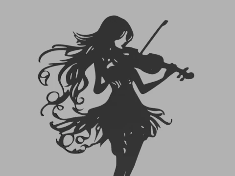 Musical Theme Wall Decor Collection 3D Model