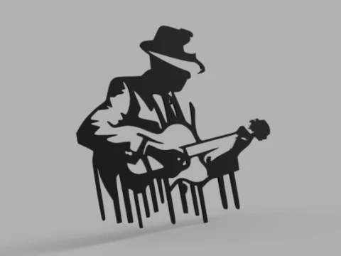Musical Theme Wall Decor Collection 3D Model