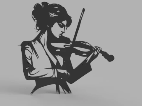 Musical Theme Wall Decor Collection 3D Model