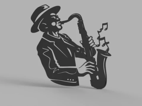 Musical Theme Wall Decor Collection 3D Model