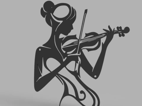 Musical Theme Wall Decor Collection 3D Model