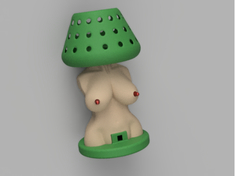 Womens Body Shape Lamp DIY Modèle 3D