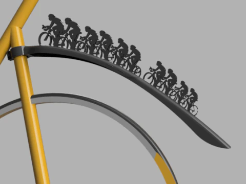 Fender Sepeda Belakang Modular V3 Model 3D