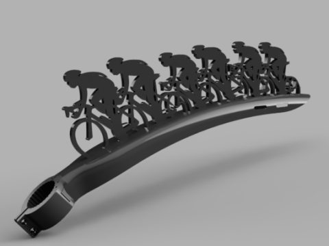 Modular Rear Bike Fender V3 3D Модель