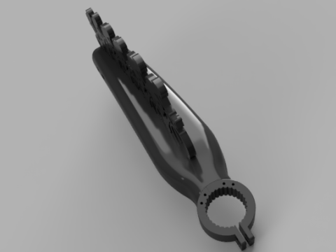 Modular Rear Bike Fender V3 3D Модель