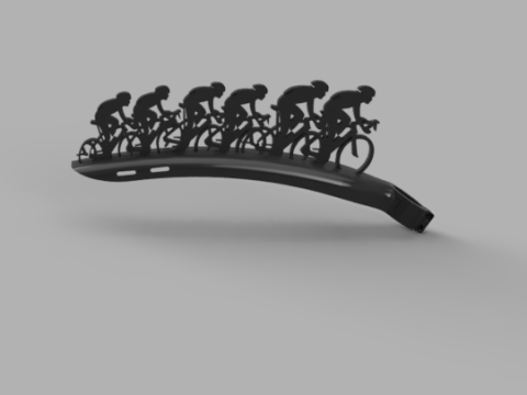 Modular Rear Bike Fender V3 3D Модель