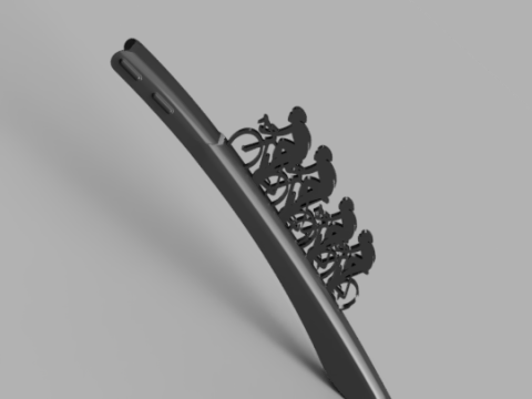 Modular Rear Bike Fender V3 3D Модель