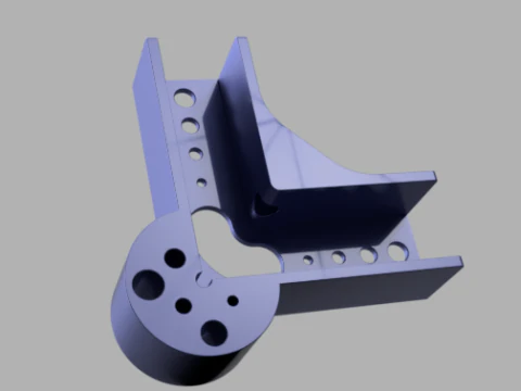 90-Degree Woodworking Clamp Bracket 3D Model