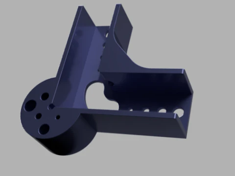 90-Degree Woodworking Clamp Bracket 3D Model